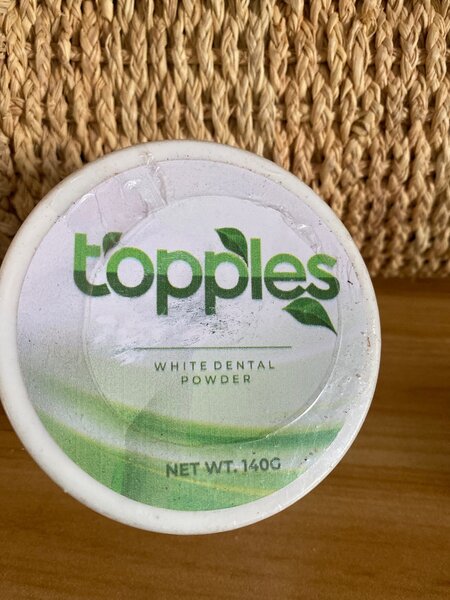 Topples white Dental Powder