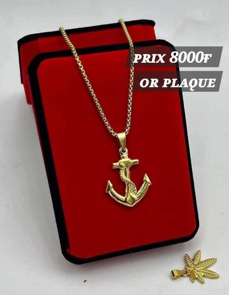 Collier Pendentif Plaqué Or