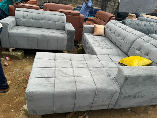 Canapé d'angle moderne en velours