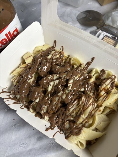 Fettucine de crêpe chocolat
