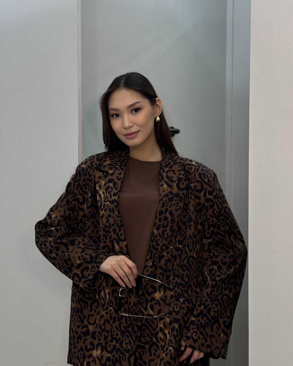 Пиджак леопард