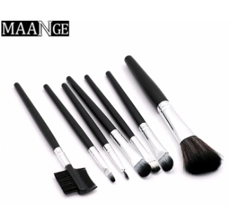 High Quality 7pcs Makeup Brush Set brush ket in Pink Leather-Like Case Portable Make up Brushes