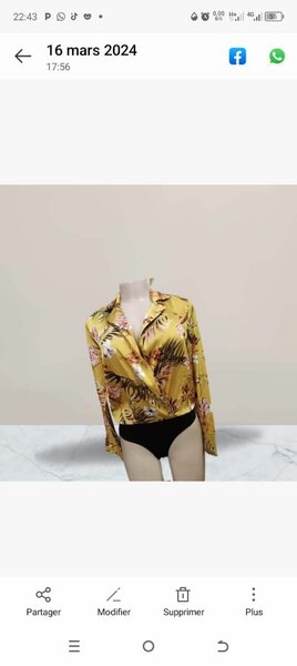 Body en velours tendance