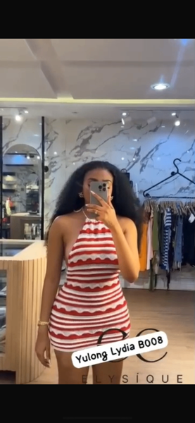 Robe d'été à rayures