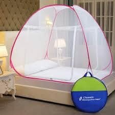 Beautiful translucent canopy for a bed