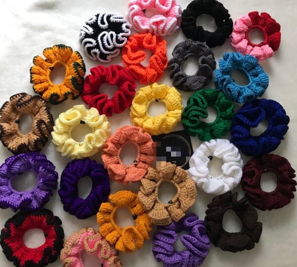 Chouchous colorés en crochet
