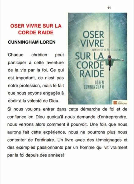 Oser vivre sur la corde raide