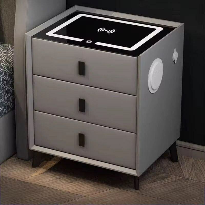 Table de chevet moderne avec chargeur sans fil