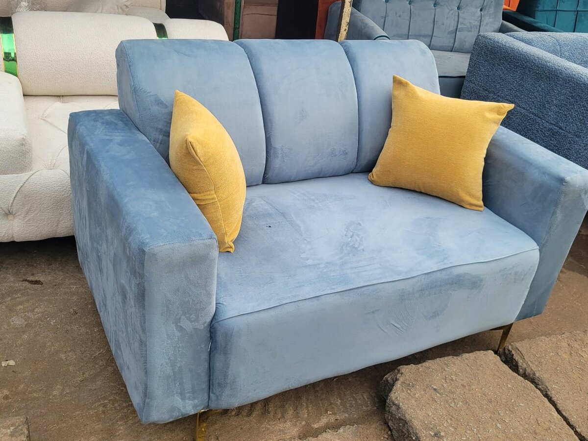 Canapé deux places gris élégan