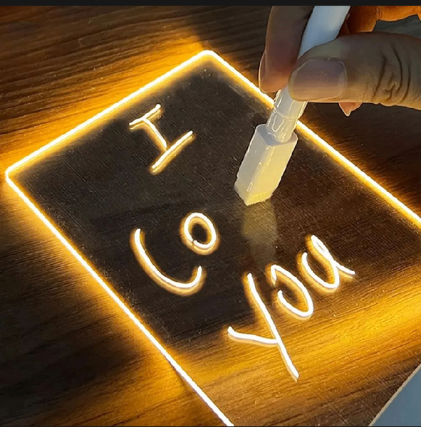 Note Board Creative Led Night Light USB Message Board Holida