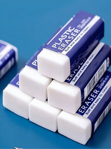 Gommes en plastique colorées