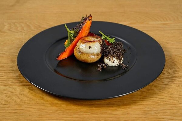Assiette plates noires