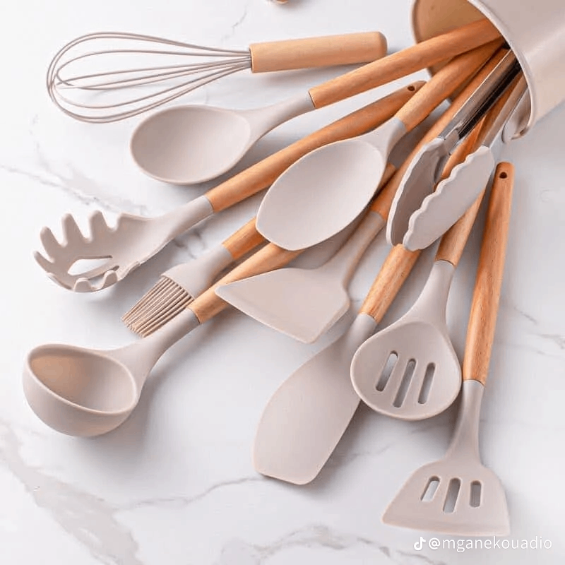 Ensemble de cuisine en silicone 12 pièces