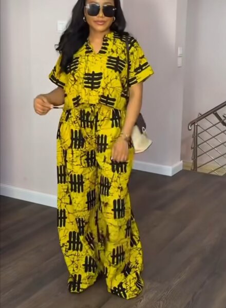 Combinaison Pantalon Ankara Femme