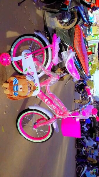 Vélo Enfant Rose avec Panier
