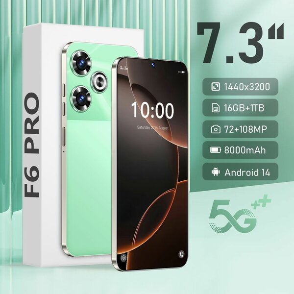 Smartphone F6 Pro 7.3" 5G
