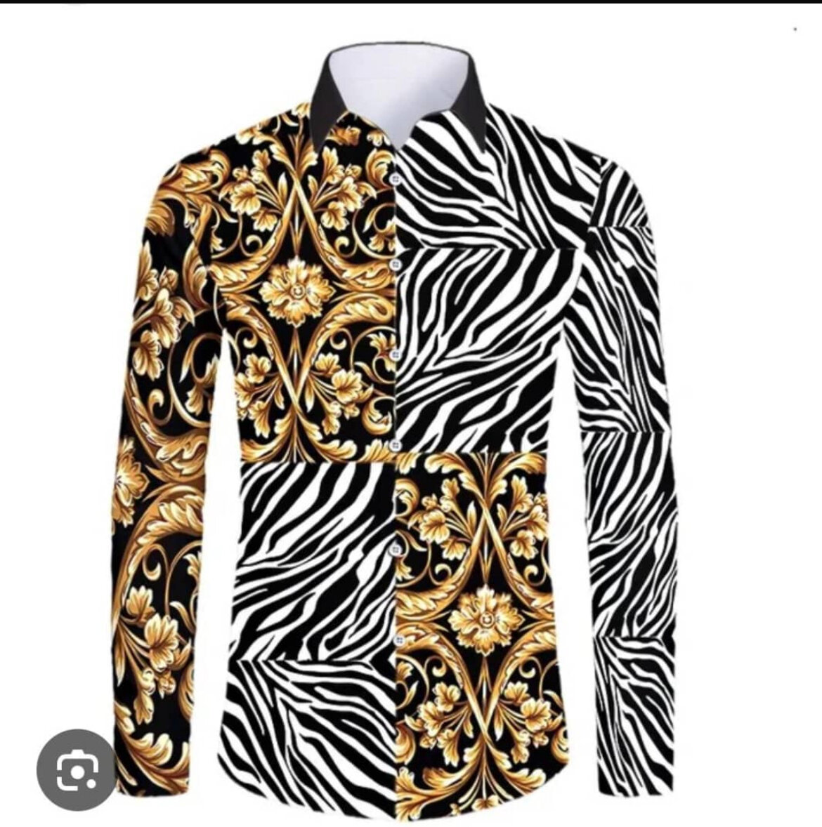 Chemise à motifs audacieux