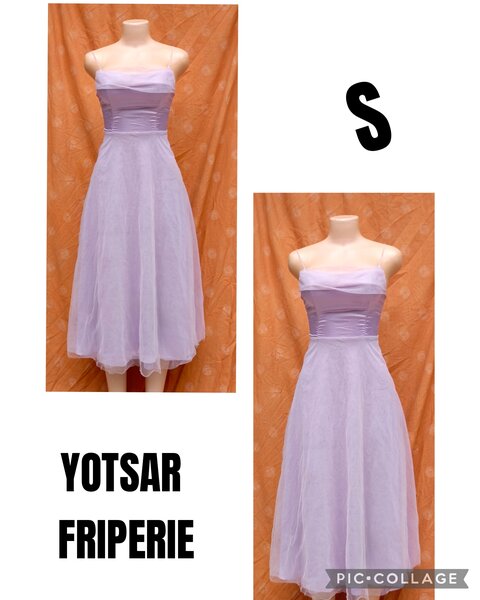 Robe bustier lilas élégante