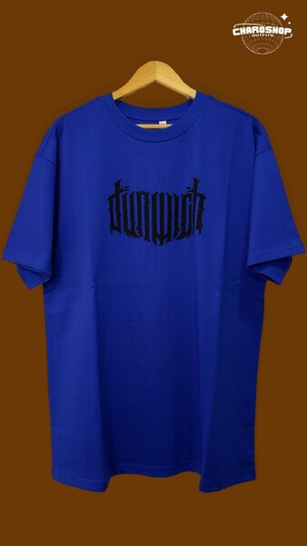 T-shirt graphique bleu unisexe