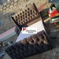 custom made bed with a high base