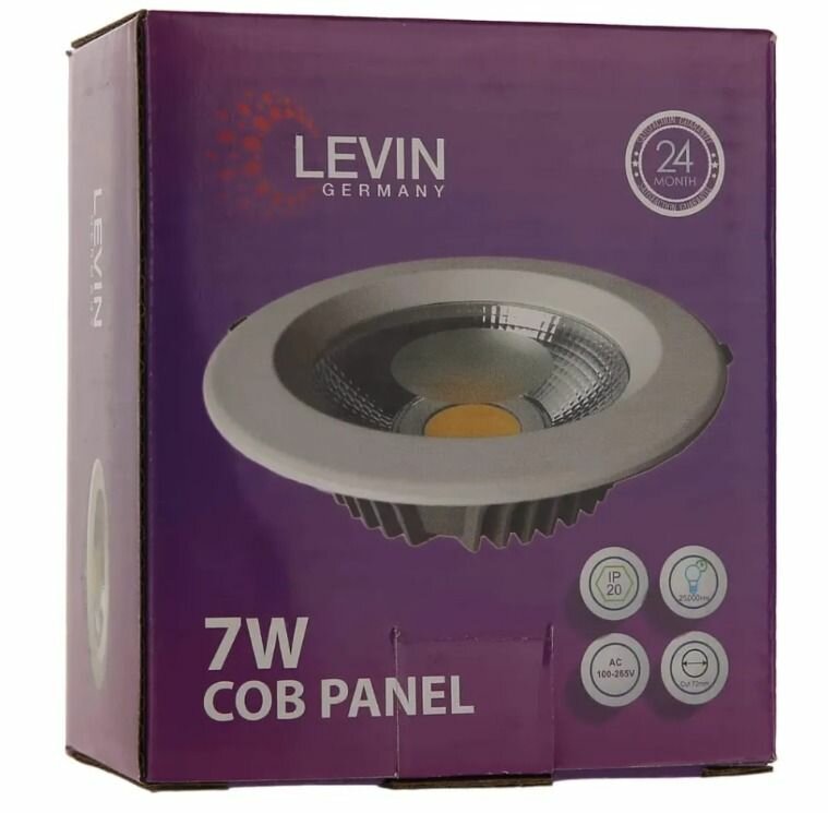 LEVIN LED Panel Light 7W 70mm