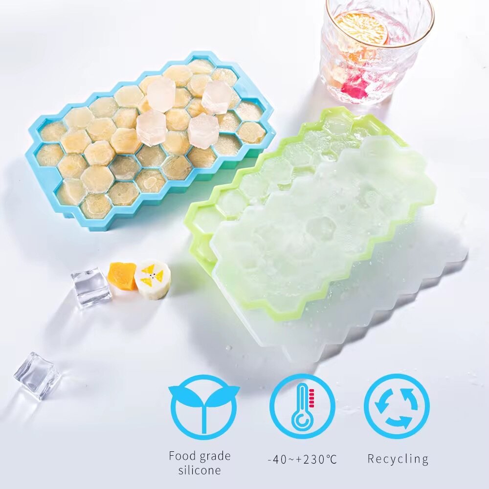 Silicone ice cube mould