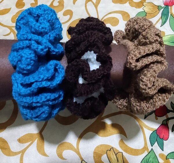 2 Chouchous Scrunchie crochet
