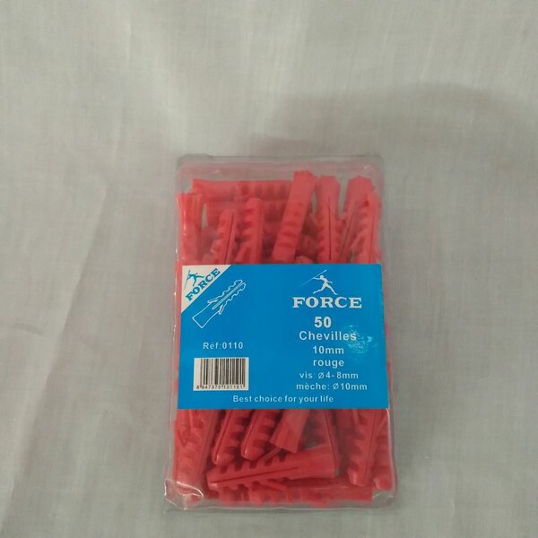Chevilles rouges 10mm FORCE