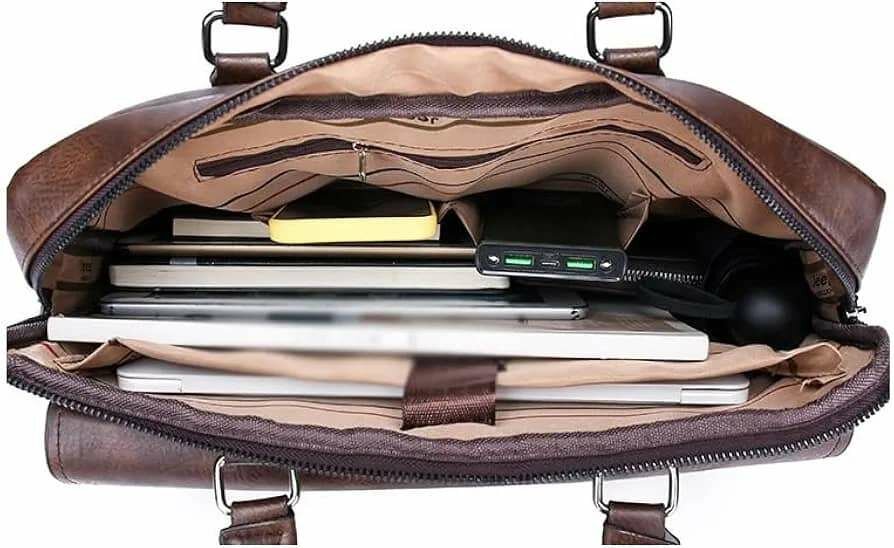 Sacoche en cuir pour ordinateur