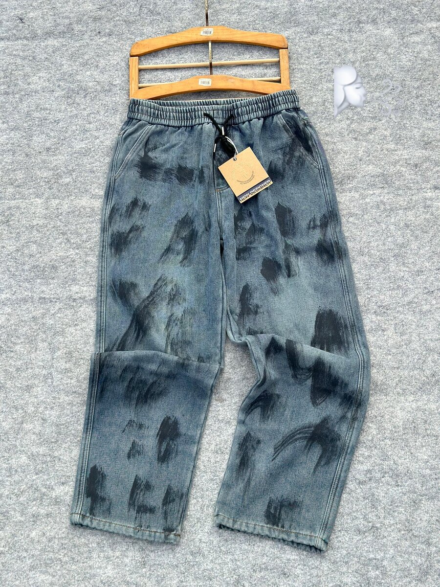 Pantalons cargo en jean pour hommes