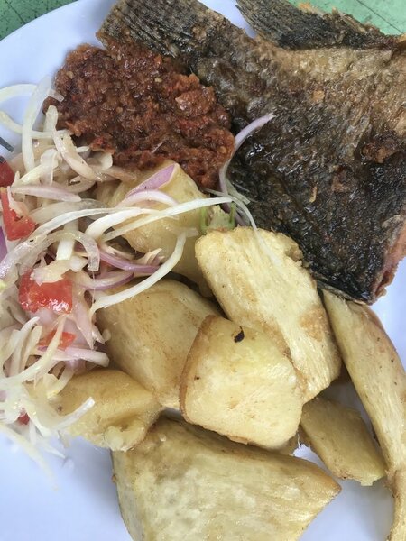 1/2 POISSON CARPE BRAISÉ