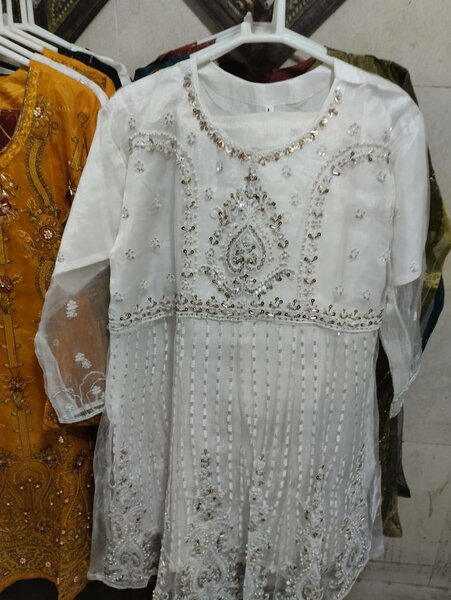 Short frock stone work