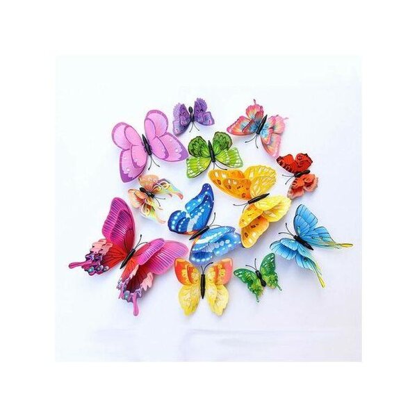 Papillons multicolores