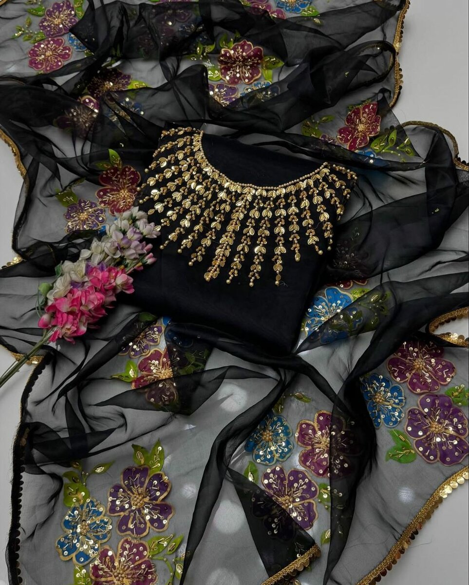 Eid collection organza 2 pc Dc free