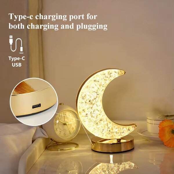 Lampe de Table Lune LED