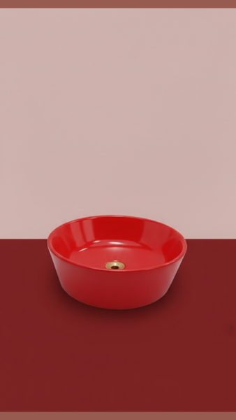 Lave-mains rouge moderne