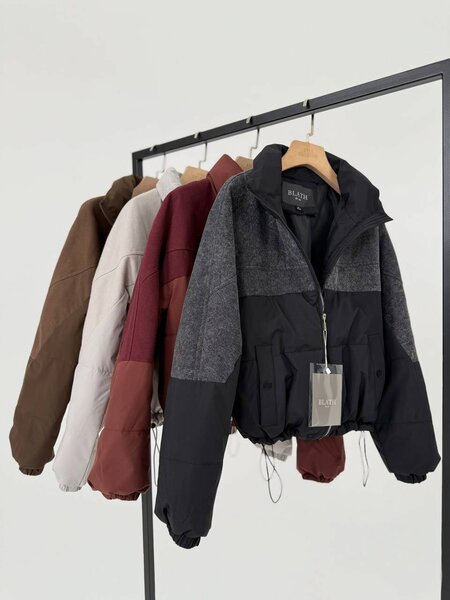 Комбинированная ветровка с джинсой