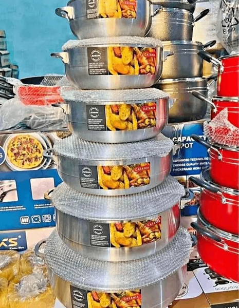 Batterie de Casseroles en Acier Inoxydable