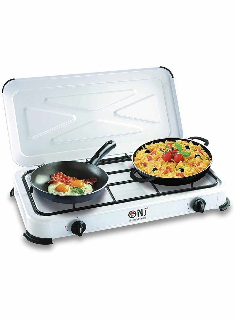 PORTABLE DOUBLE BURNER GAS STOVE