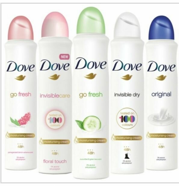 Déodorants Dove Nivea Rexona