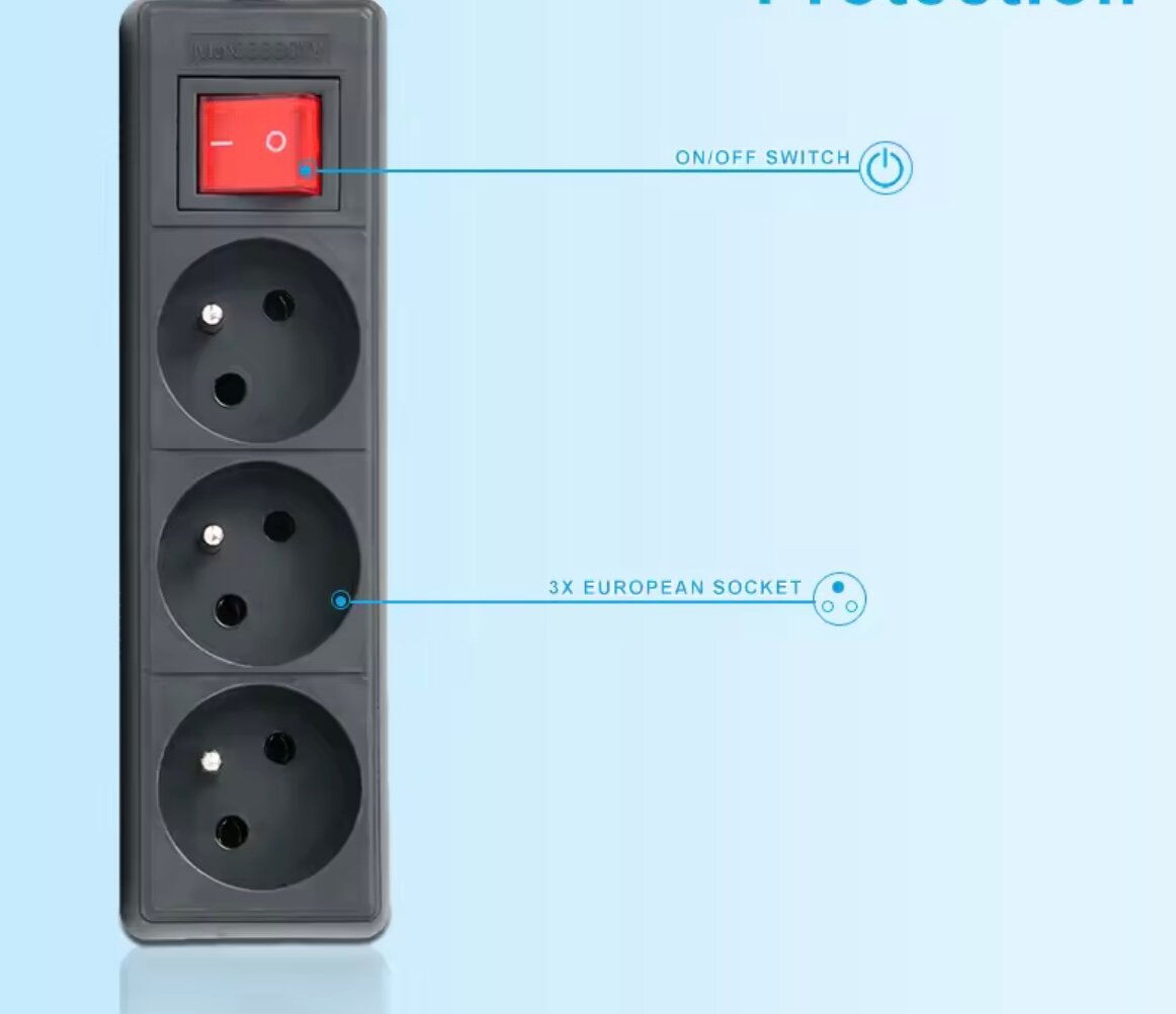 Bloc Multiprise 3 Prises