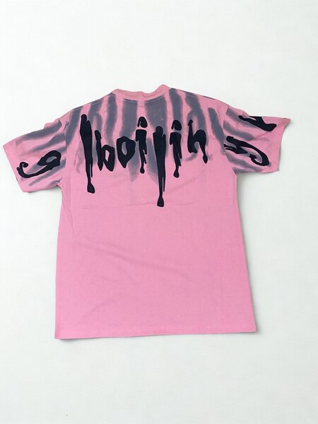 T-shirt rose graphique homme