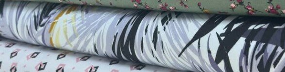 Красивая ткань для пошивая одежды Бельмондо штапель