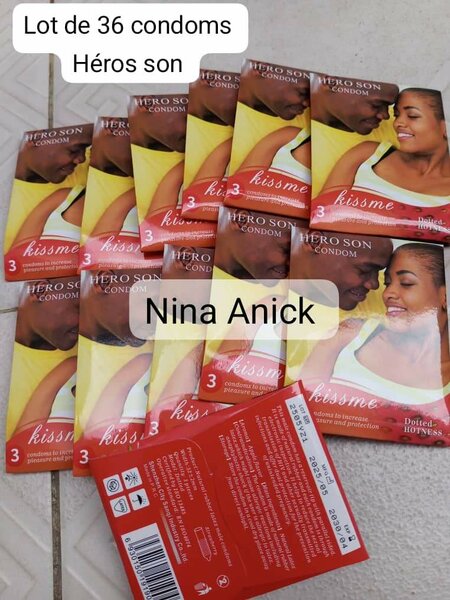 Lot de 36 préservatifs Héros