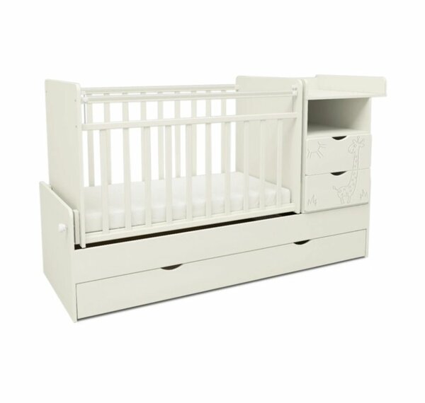 Детская кровать-трансформер с комодом и пеленальным столиком