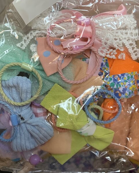 Mesh Flower Scrunchie