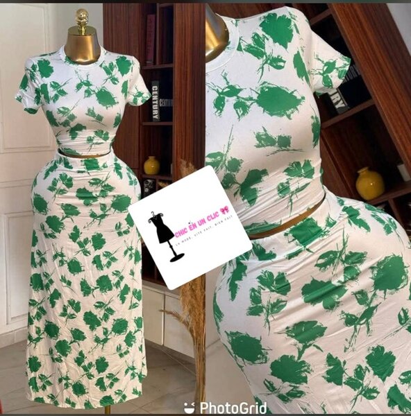 Robe longue imprime floral