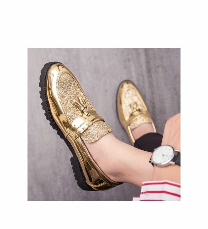 Men Glossy Tassel Brogue shoe