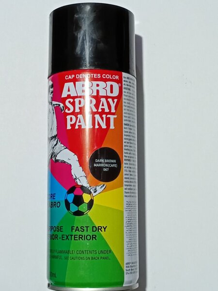 Peinture en aérosol brun foncé