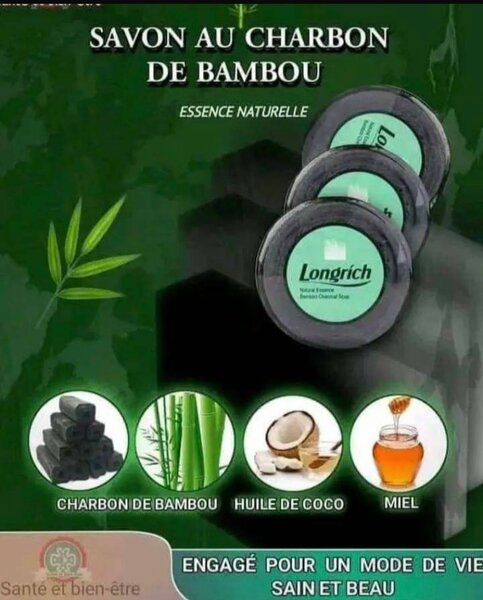 Savon Charbon Bambou Longrich